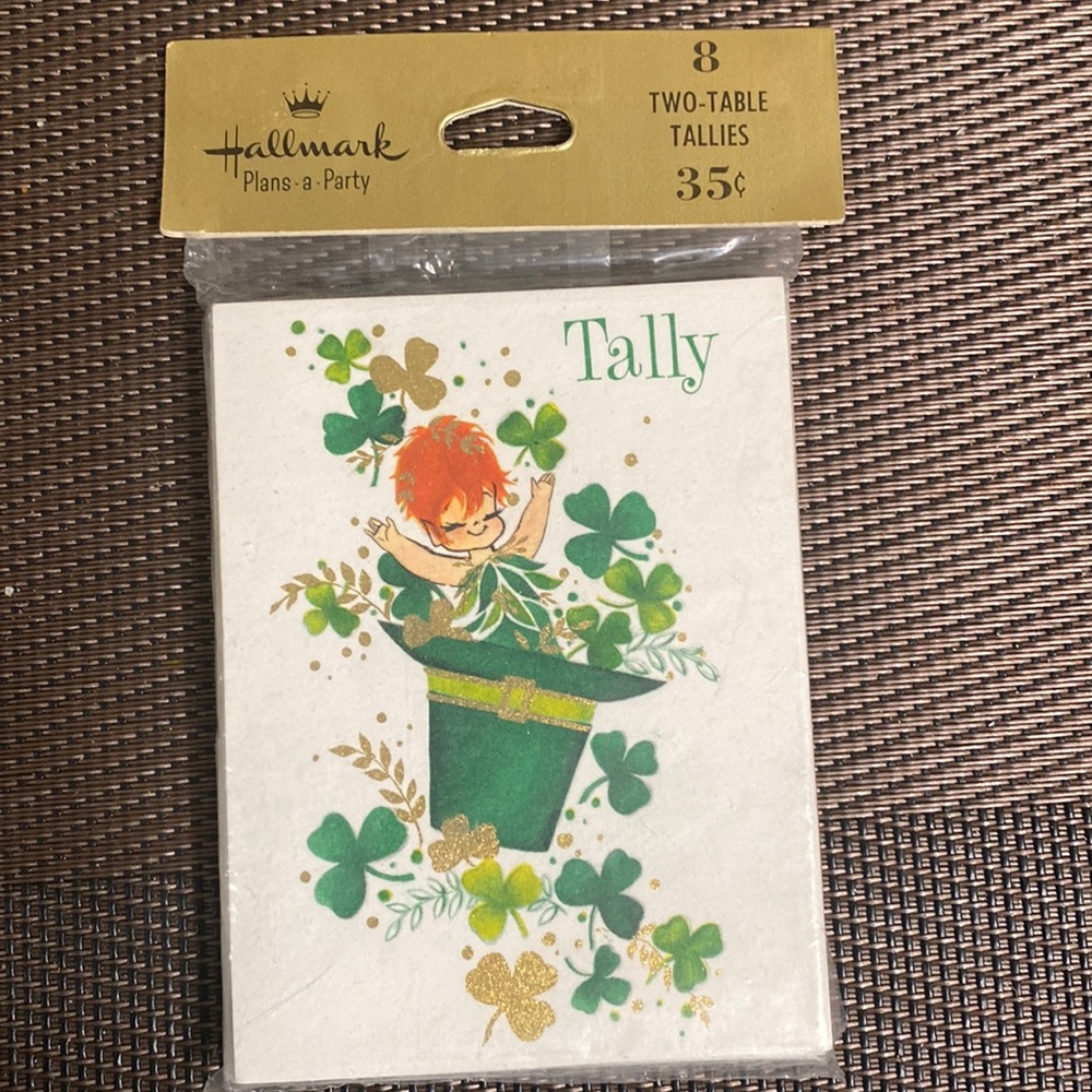 Vintage Hallmark bridge three table tallies 12 new in package